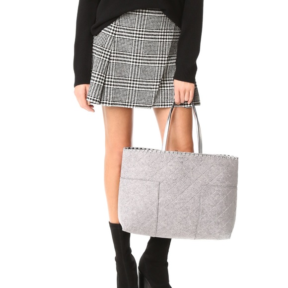 Tory Burch Handbags - Tory Burch Block T Felt Tote in Grey 👜